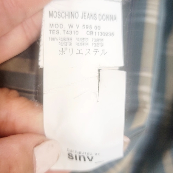 RARE MOSCHINO JEANS PLEATED RUFFLE COTTAGECORE PLAID LONGSLEEVE MIDI DRESS SZ:2 - Picture 13 of 16